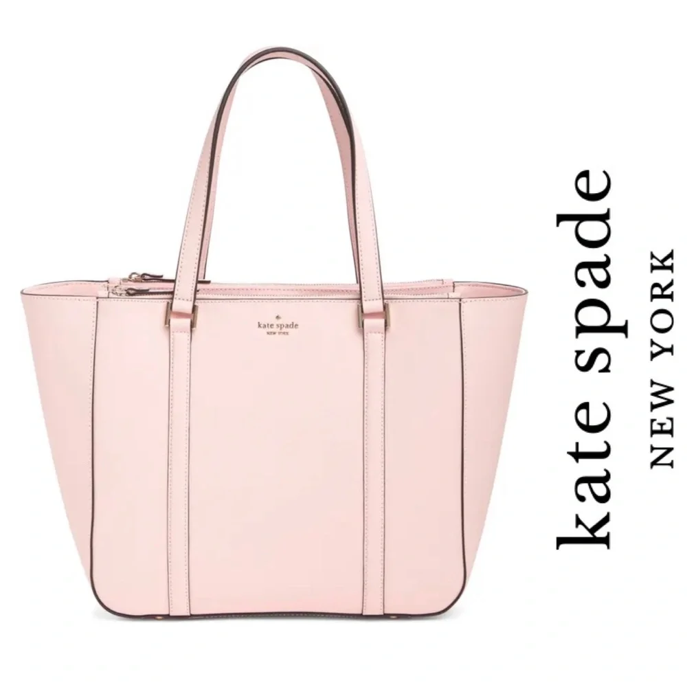 kate spade Pale Pink Leather Tote Laptop Bag